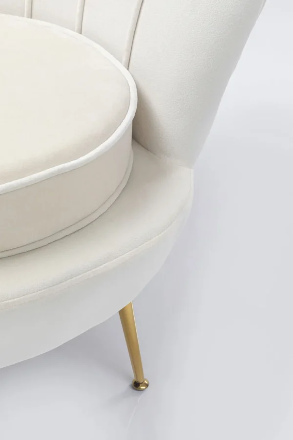 Nojatuolit>KARE Design Water Lily Nojatuoli, Kulta, Beige