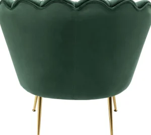 Nojatuolit>KARE Design Water Lily Nojatuoli, Kulta, Tummanvihreä