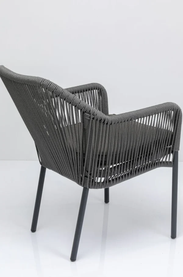 Tuolit>KARE Design Wave Tuoli Käsinojilla, Harmaa