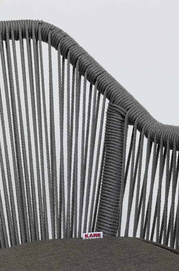 Tuolit>KARE Design Wave Tuoli Käsinojilla, Harmaa