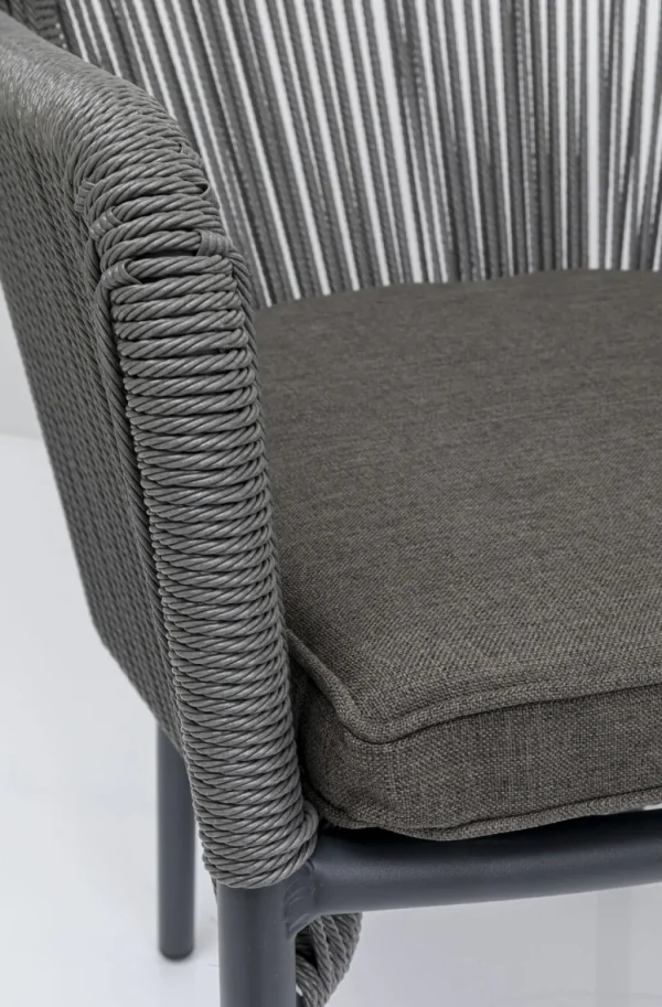 Tuolit>KARE Design Wave Tuoli Käsinojilla, Harmaa