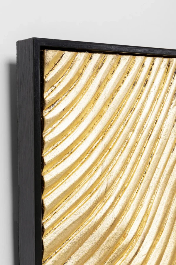 Seinäkoristeet>KARE Design Waves, Aallot Taulut, Kultaa (2/Setti)
