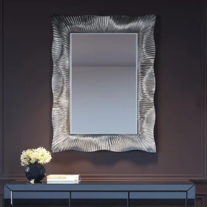 Peilit>KARE Design Wavy Seinäpeili, Hopea 94x124cm
