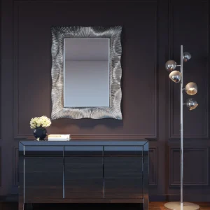 Peilit>KARE Design Wavy Seinäpeili, Hopea 94x124cm