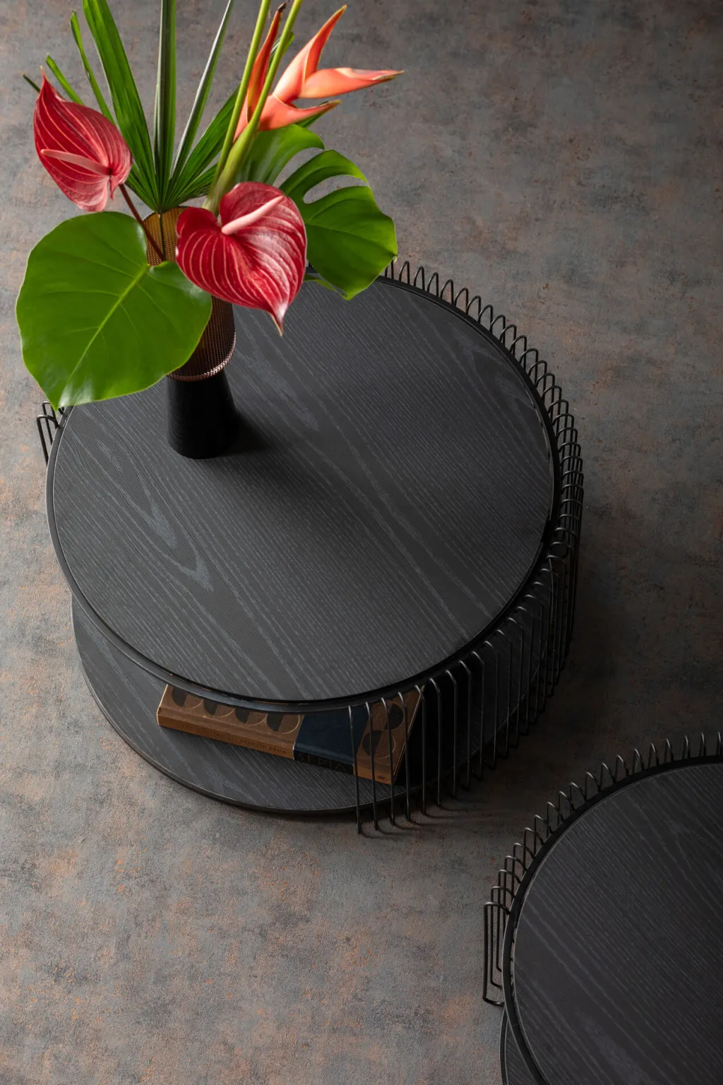 wire_double_black_wood_sohvapyt_musta_setti_8.webp Sohvapöydät>KARE Design Wire Double Black Wood Sohvapöytä Musta (2/Setti)