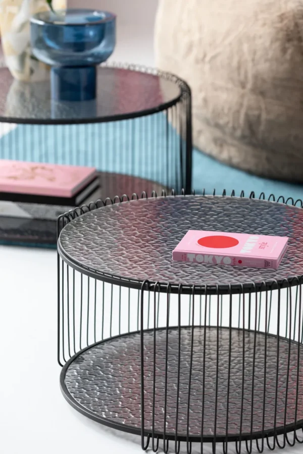 Sohvapöydät>KARE Design Wire Double Bubble Sohvapöytä Musta (2/Setti)