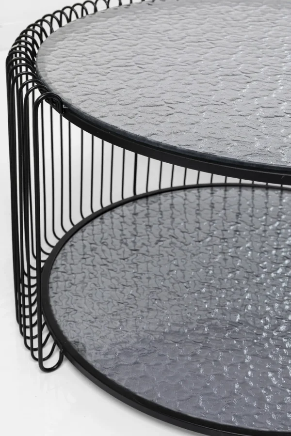 Sohvapöydät>KARE Design Wire Double Bubble Sohvapöytä Musta (2/Setti)