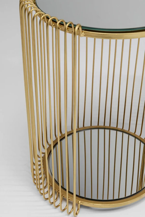 Sohvapöydät | Olohuone>KARE Design Wire Double Sivupöytä, Messinki (2/Setti)