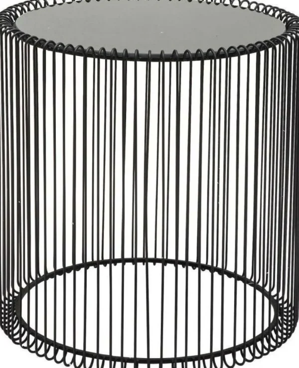 Sohvapöydät>KARE Design Wire Sivupöytä, Musta Ø44cm (2/Setti)