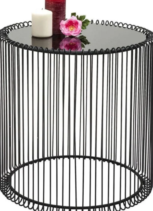 Sohvapöydät>KARE Design Wire Sivupöytä, Musta Ø44cm (2/Setti)