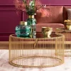 Sohvapöydät>KARE Design Wire Uno Sohvapöytä Messinki Ø80cm