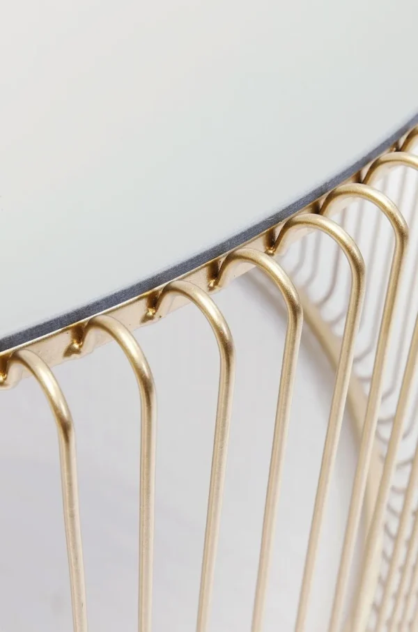 Sohvapöydät>KARE Design Wire Uno Sohvapöytä Messinki Ø80cm
