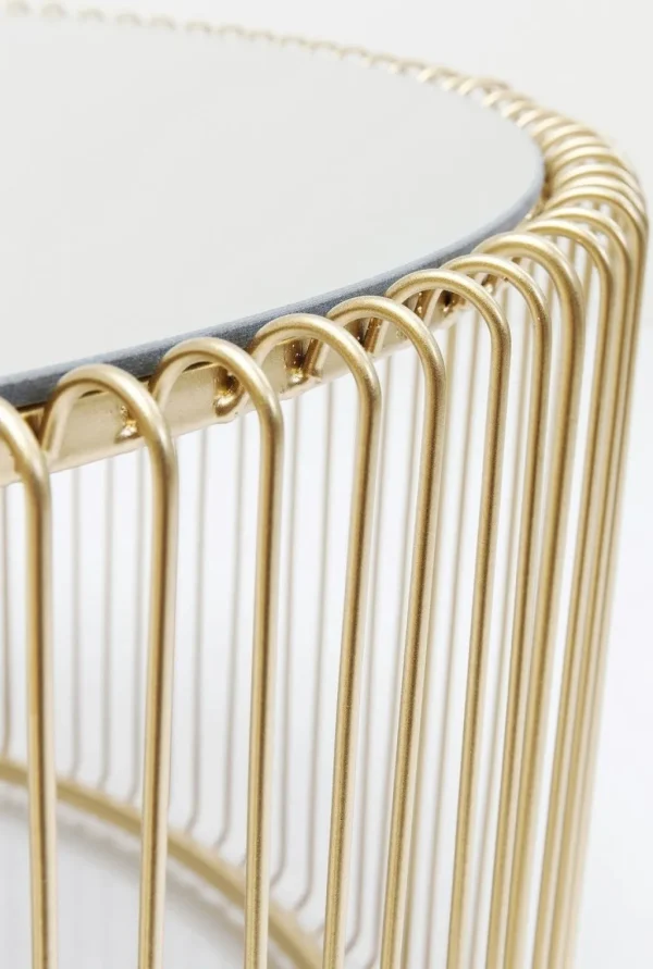 Sohvapöydät>KARE Design Wire Uno Sohvapöytä Messinki Ø80cm
