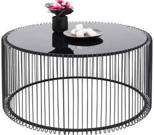 Sohvapöydät>KARE Design Wire Uno Sohvapöytä Musta Ø80cm