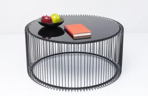 Sohvapöydät>KARE Design Wire Uno Sohvapöytä Musta Ø80cm