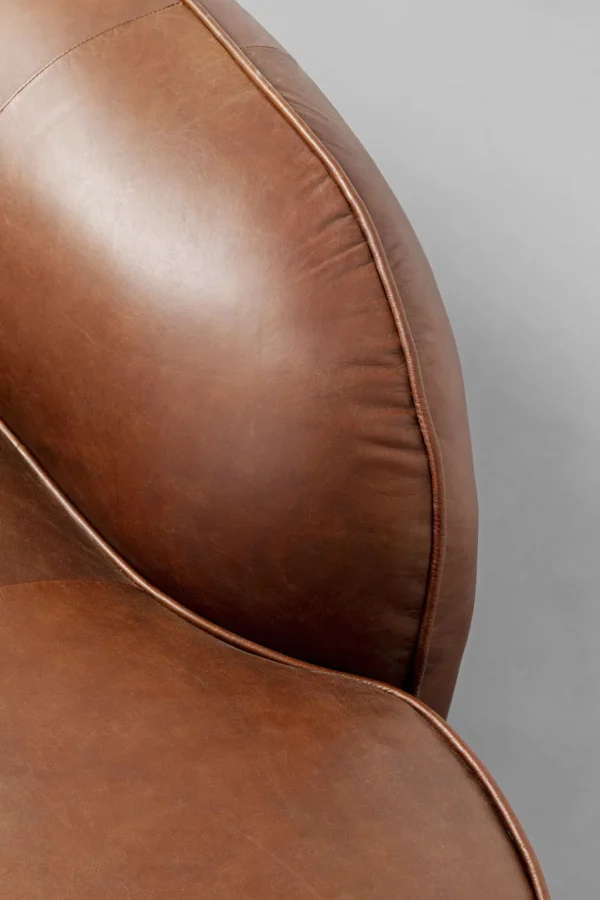 Lepotuolit>KARE Design Wonder Recamiere Sohva, Lepotuoli, Nahkaa Ruskea 252cm