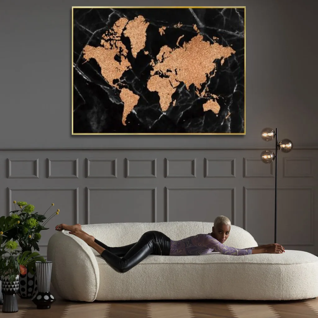 world_map_maailman_kartta_kehystetty_taulu_xcm_0.webp Taulut | Olohuone>KARE Design World Map Maailman Kartta, Kehystetty Taulu 150x100cm