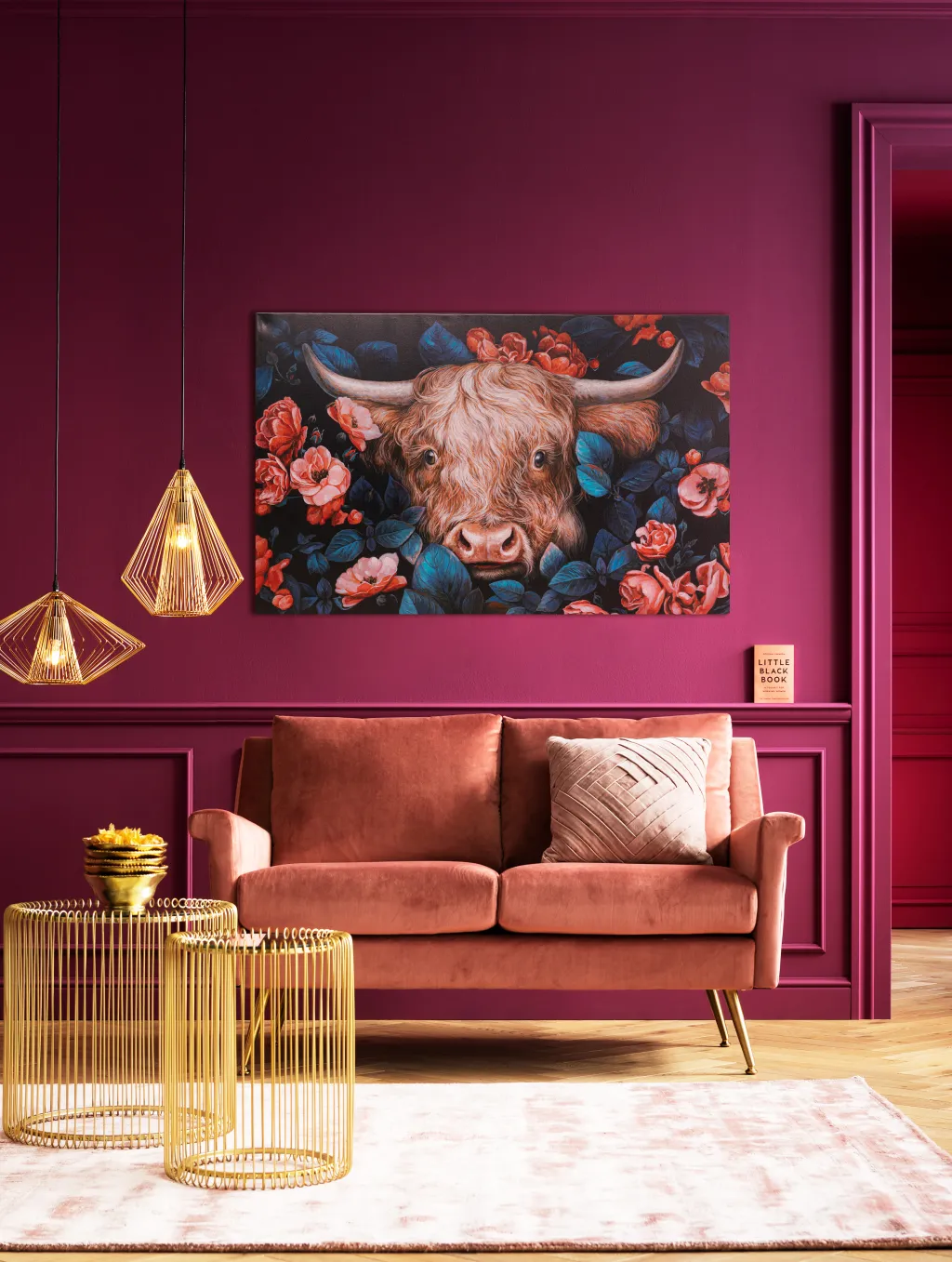 yak_in_flower_canvas_tauluxcm_6.webp Taulut>KARE Design Yak In Flower Canvas Taulu140x90cm