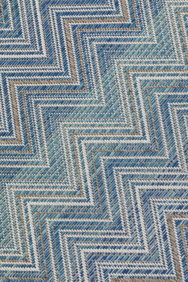 Matot>KARE Design Zigzag Blue Matto Ulkokäyttöön, Sininen 160x230cm
