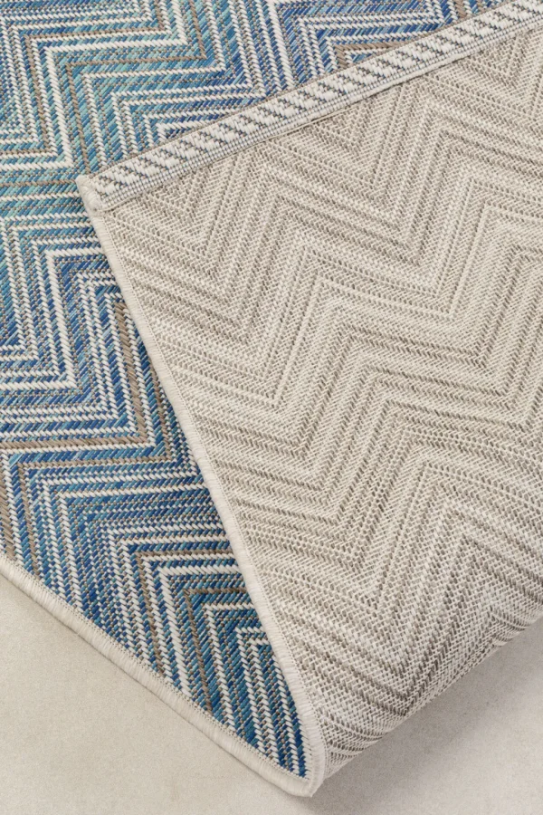 Matot>KARE Design Zigzag Blue Matto Ulkokäyttöön 230x330cm