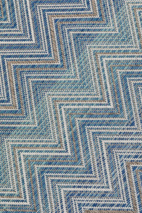 Matot>KARE Design Zigzag Blue Matto Ulkokäyttöön 230x330cm