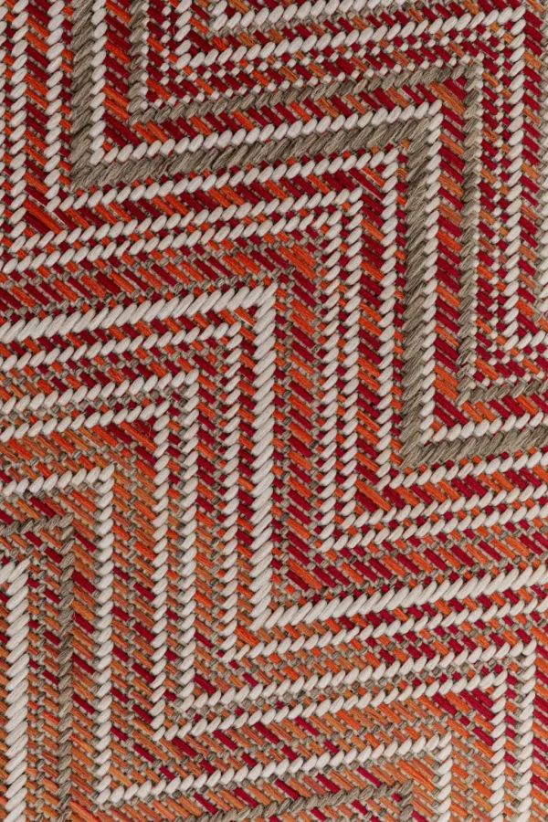 Matot>KARE Design Zigzag Red Matto Ulkokäyttöön 230x330cm