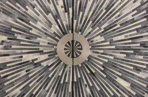 Baarit>KARE Design Zoom Baarikaappi - Pyöreä Muoto, Mustavalkoinen 100x160cm