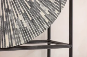 Baarit>KARE Design Zoom Baarikaappi - Pyöreä Muoto, Mustavalkoinen 100x160cm